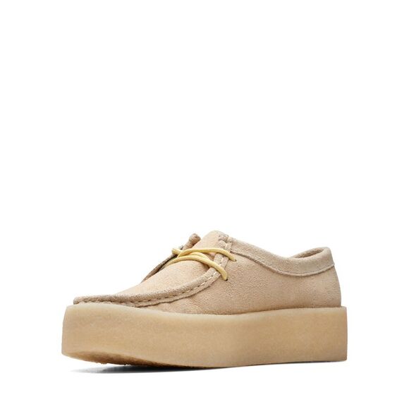 Clarks Womens Wallabee Cup Beige Shoes (NWT) - Picture 4 of 6